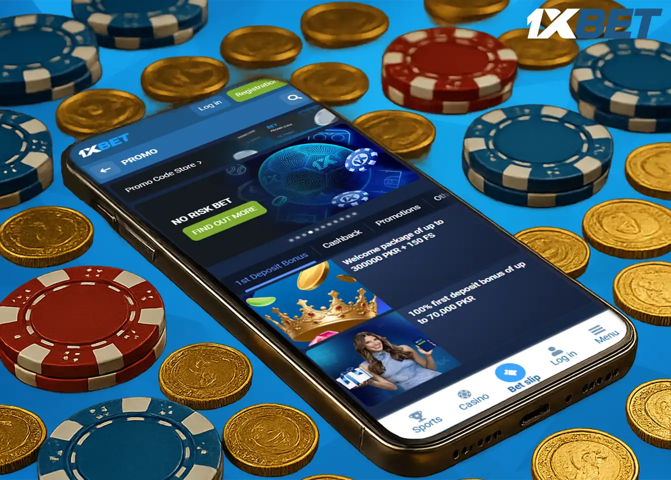 Additional bonuses in the 1xBet mobile app