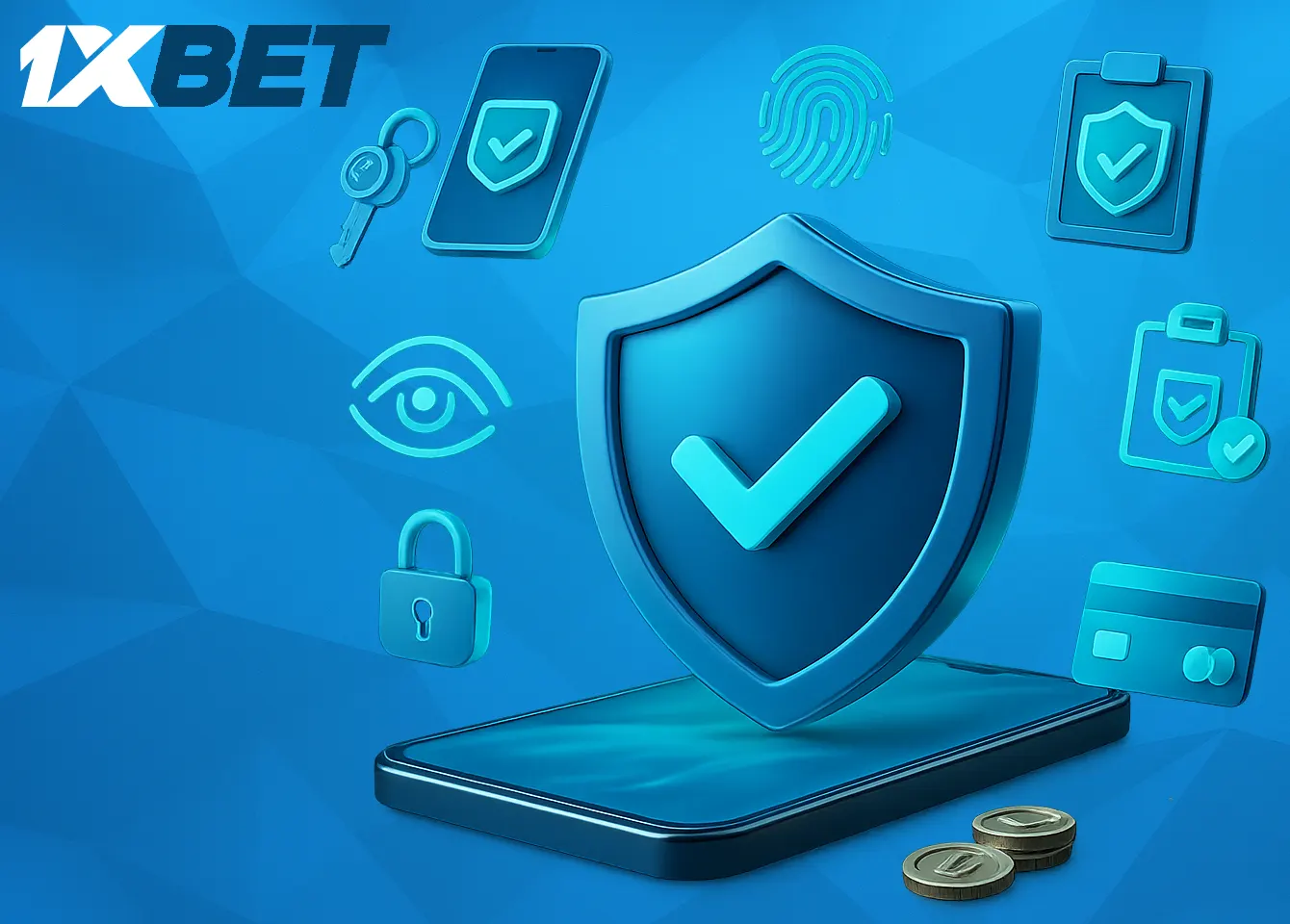 1xBet mobile app — security and data protection, encryption, account protection and secure transactions